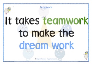 It takes teamwork